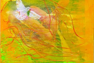 Katja Bednarik Sudec, Zdravljenje duše II, 30X24, akril na platno, 300